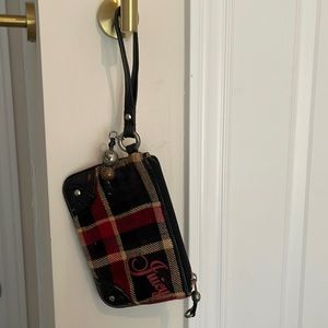Juicy plaid wristlet